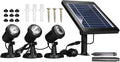 Solar Spotlights Outdoor IP68 Waterproof 3 in 1 Solar Landscape Lighting Dusk to Dawn Solar Uplights Lighting Facilities for Courtyard Decoration