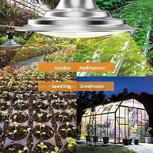 Espird Outdoor LED Grow Lights for Greenhouse 12-Light Waterproof String Grow Light Full Spectrum LED Plant Grow Light Lamp Waterproof Greenhouse Grow Lights for Seedling Veg Flower