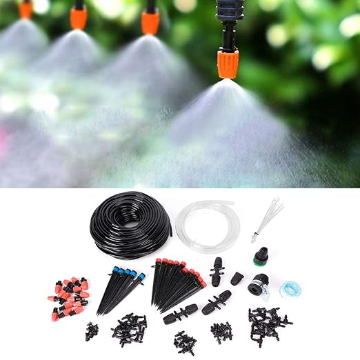 Topyond Garden Irrigation System 40m Automatic Drip Irrigation Kit Water Saving Hose Watering Set for Garden IrrigationDrip Irrigation System for Garden Watering