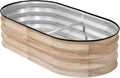 Raised Garden Bed 4×2×1 Ft Galvanized Raised Garden Beds Outdoor Planter Raised Beds for Gardening Vegetables Flowers for VegetableFlower
