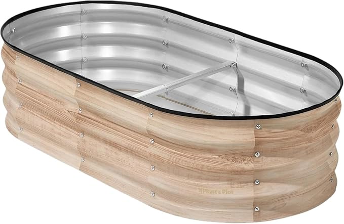 Raised Garden Bed 4×2×1 Ft Galvanized Raised Garden Beds Outdoor Planter Raised Beds for Gardening Vegetables Flowers for VegetableFlower