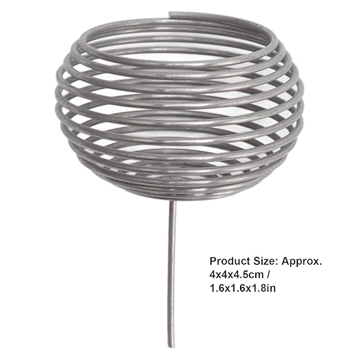 FLEXMAN 100Pcs Bonsai Fertilizer Basket Spherical Nutrition Box Tools Stainless Steel Automatic Planting Fertilizers Baskets for Home Garden Patio Farm