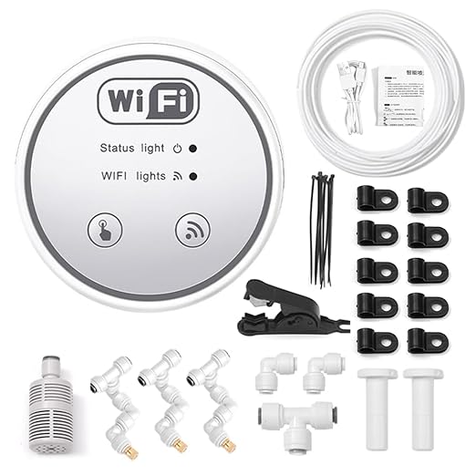 Topyond Automatic Watering System for Plants Plant Watering Devices APP Control Intelligent Drip Irrigation Kit for 10 Potted Indoor Houseplants Garden and Balcony Use (3 nozzles Set)