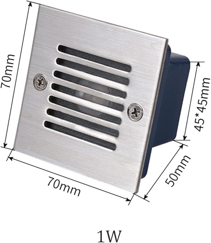 Outside Ground Lights Garden Buried Light LED Underground Recessed Landscape Lights AC85-265V IP65 Waterproof Anti-Rust Square Floor Spotlights for Outdoor Patio Driveway Deck Step Pathway
