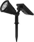 VANZACK Solar Spot Lights Outdoor Landscape LED Garden Spotlights with 4 Warm White LEDs Waterproof Solar Lawn Lights for Patio Yard Trees 3 Lighting Modes Security Lighting