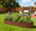 Metal PlanterMetal Planter Box with Safety EdgingGalvanized Raised Garden Bed Kit
