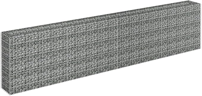 Gabion Raised Bed Galvanized Steel 141.7x11.8x35.4