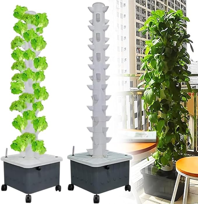 45-Hole aquaponics Planting Indoor hydroponic Tower Planting Planting Tower Mist Planting