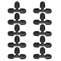 uxcell 10Pcs 1/2 Drip Irrigation Fittings Lock Barbed Tee Connectors for 1/2 Inch Tubing (16mm OD) Drip Tubing Barbed Connectors for Irrigation Tubing