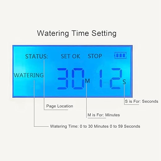 Micro Automatic Drip Irrigation Kit with Programmable Timer Solar Powered Multi Function Watering Sprayer LED Display for Gardens Lawns Patios Water Saving Device