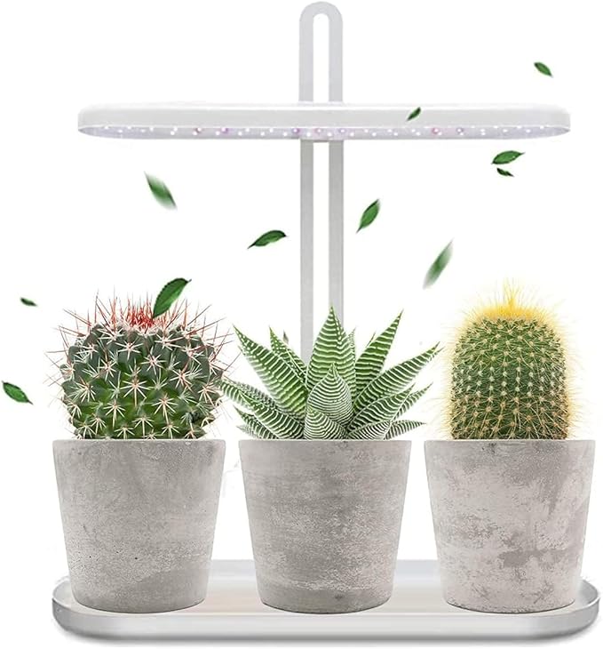 Indoor Herb Garden with Grow Lights Desktop Grow Lights Herb Garden Kits Indoor with UYJKOAE