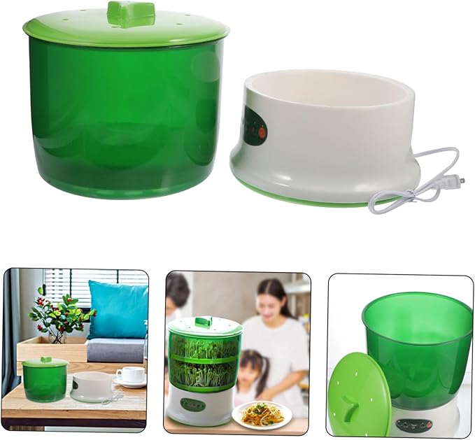 Intelligent Maker Automatic Household Sprouting Machine Temperature Control Water Circulation System and Capacity for Mung Bean and Soybean Germination Us