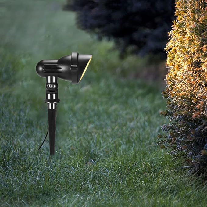 LED Landscape Light6-Pack 12V Low Voltage Garden LightingCOB 7W Outdoor Spotlight IP65 WaterproofLandscape Flood Lighting for Yard Lawn
