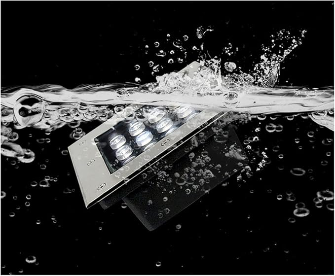 Outdoor Inground LED Landscape Lights Waterproof IP66 Spotlight for Pathway 8 Color Options (9W: Red &amp Green) AC85-265V