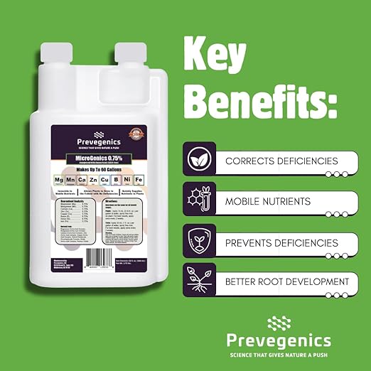 MicroGenics 0.75% | 32 fl. oz. | Contains .75% Magnesium .75% Manganese .75% Zinc .75% Copper .75% Boron .75% Nickel and .75% Iron | Liquid Fertilizer | Makes up to 60 Gallons