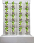 Hydroponic Growing Tower Vertical Planter Tower Hydroponics Growing System Kit for Fruits Vegetables Herbs and Miniature Greens(Medium)
