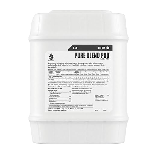 Botanicare Pure Blend Pro Bloom Soil Nutrient for Fruit and Flowers 1-4-5 5 gal.