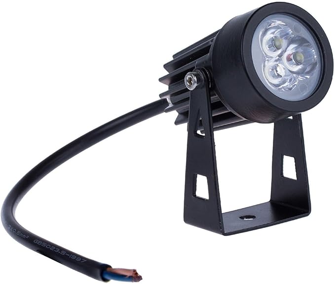 3W Ground Projector Lights - Outdoor LED Spotlight IP65 Waterproof Outdoor Lighting with Base Adjustable Spotlight Garden Lamp Terrace Lawn Landscape Lights(Warm White Light3W(AC85-265V))