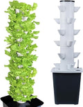 Hydroponic Tower Set DIY Hydroponic Farm Tower Hydroponic Planting System Herb and Vegetable Smart Home Indoor Gardening System(30 Holes)