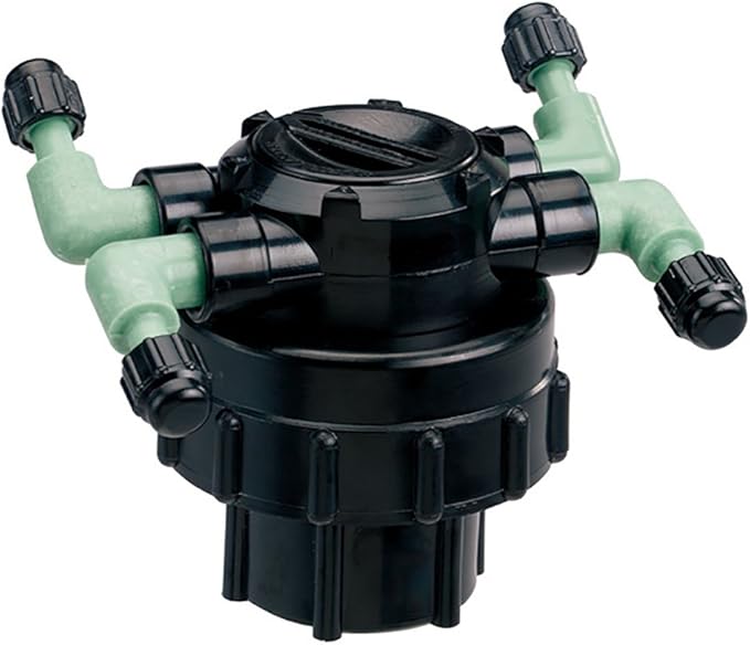 Orbit 5-Pack 67005 4-Port Drip Irrigation Manifold for 1/4 Inch Tube - Efficient Water Distribution for Your Garden