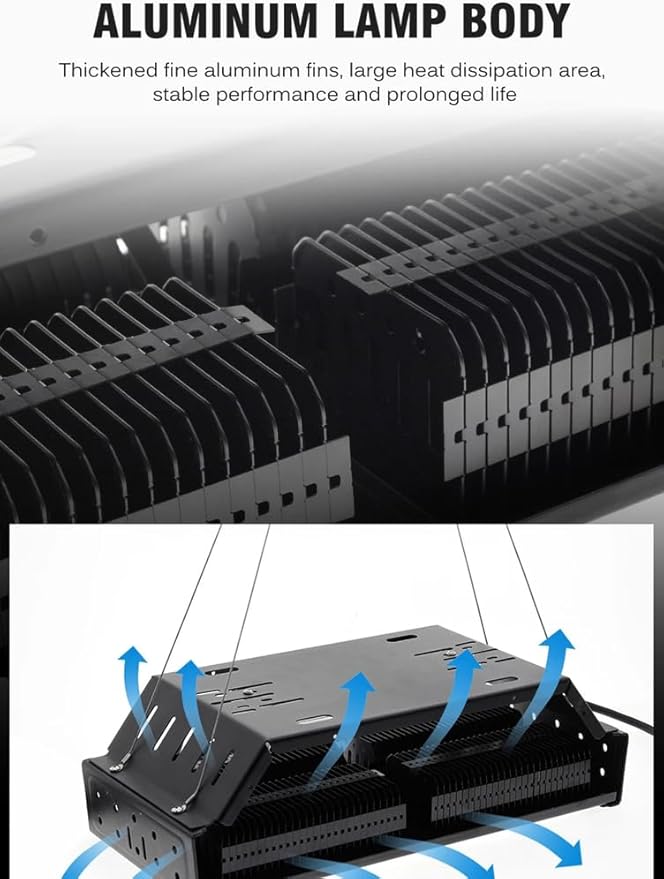 LED Grow Lights Full Spectrum Hanging Grow Lights for Indoor Plants 240W UV-IR Full Spectrum Led Grow Light for Seedling Veg and Bloom for Seedling Veg and Bloom
