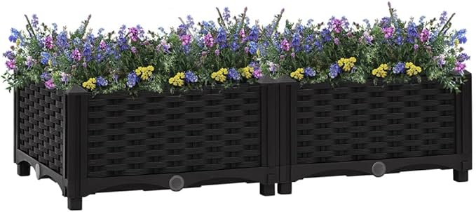 YAFF Raised Bed 31.5x15.7x9.1 Polypropylene (8.096lbs) F