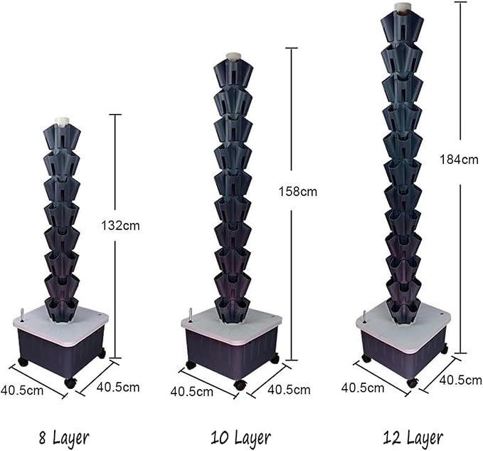 Hydroponics Growing System Tower Hydroponics Growing System Tower 8 Layer/10 Layer/12 Layer Indoor Herb Garden Kit Complete Herb Growing Set 0828