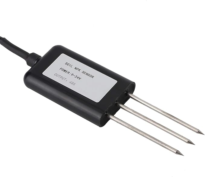 Soil NPK Sensor nitrogen and Potassium Sensor Agricultural Nutrient Intelligent Fertilizer Greenhouse Detector Environmental Fertilizer high- Intelligent Detector Garden