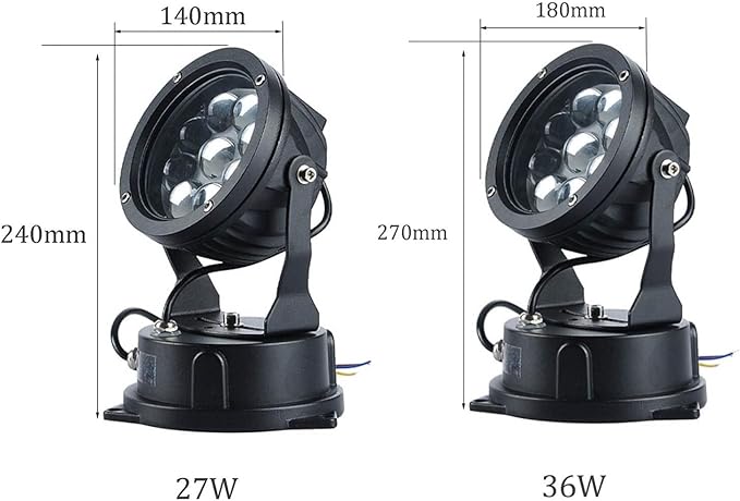Led Beam Spotlight - Outdoor Led Spotlight Round Outdoor Led Spotlights Decorative Waterproof Lamp Adjustable Angle Landscape Lights for Garden Villas Step Wall Lighting