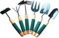 Garden Tool Set 6-Piece Lightweight Gardening kit with Soft Rubber Anti-Skid Ergonomic Handle Gardening Hand Tools