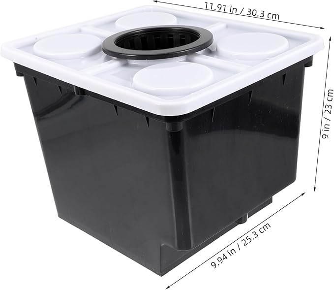 HANABASS Hydroponics System Bucket Planting Holder Soilless Culture Vegetable Lid Easy Assembly Planting Basket for Indoor Garden and Balcony Use Reusable Garden Supplies
