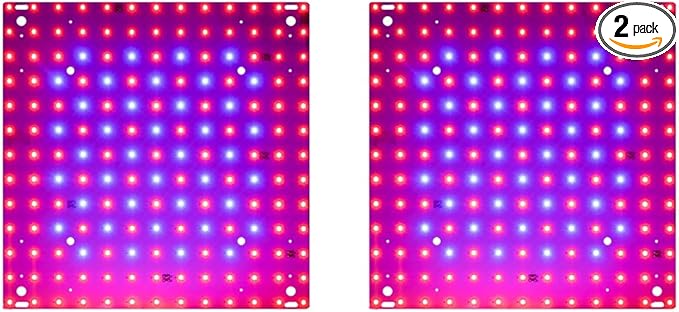 2Pcs 250W LED Plant Grow Light Indoor Seedings Cultivation Lights AC100-277V Hydroponic Planting Panel Lights UV/IR Greenhouse Tent Succulent Vegs Potting Flowers Fruits Cactus Moss Filling Lights