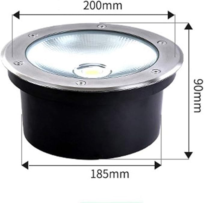 4PCS Ground LED Landscape Lights - Outdoor Buried Lights Outdoor Decorative Spotlight IP67 Waterproof Stainless Steel Recessed Spotlight Underground Path Light Courtyard Underground Light