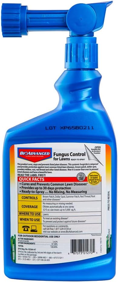 BioAdvanced Fungus Control for Lawns Ready-to-Spray 32 FOZ 5000 Sq Ft