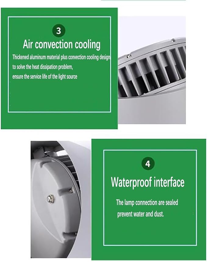 Outdoor Spotlight - LED Landscape Lights AC85-265V Adjustable Bracket Floor Light IP67 Waterproof Decorative Light Excellent Heat Dissipation for Buildings Bridges Parks and Squares
