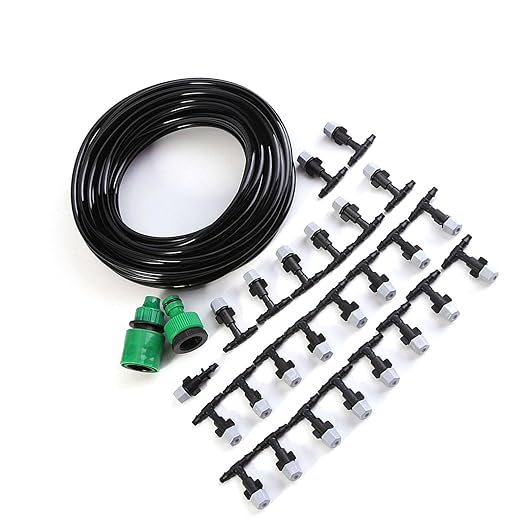 3 Set Micro Drip Watering System with Distribution Tubing Hose and Nozzle Micro Nozzle Atomization Kit Automatic Drip Irrigation Kit for Garden Yard Watering