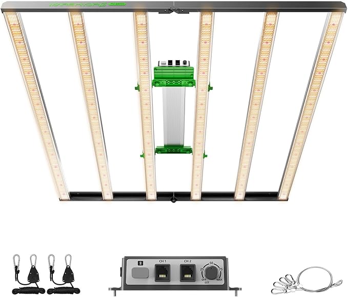 2025 New MARS HYDRO 800Watt FC-E8000 Foldable LED Grow Light 5x5ft Full Spectrum Grow Light Bar Commercial Plant Growing Lamp for Vertical Farming