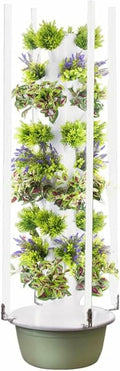 5/7/9 Layer Tower Garden Hydroponics Growing System Indoor Smart Garden with LED Light Plants Indoor Hydroponic Vegetable Tower for Gardening Lover-*