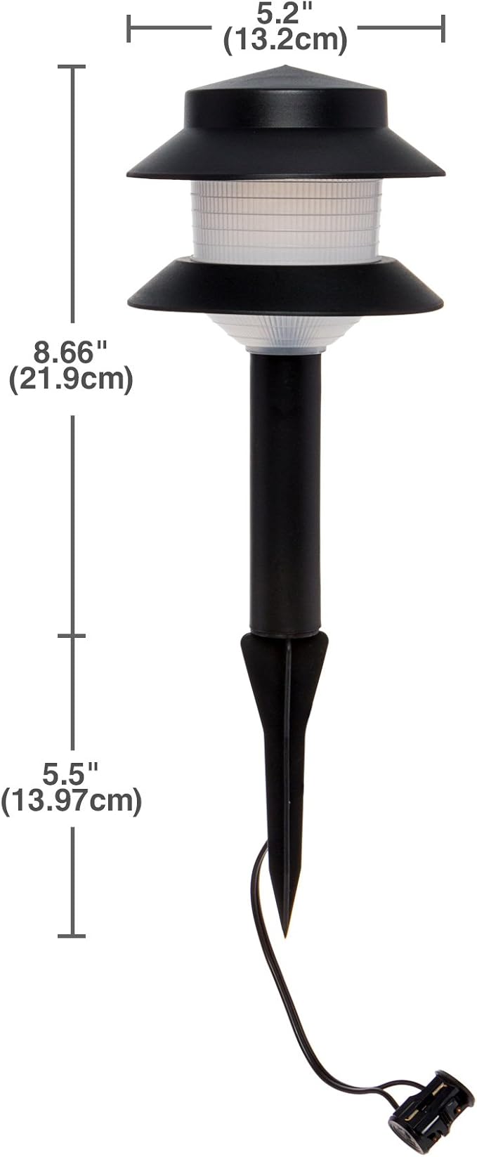 Paradise GL22627 Low Voltage Plastic 4W Path Light (Black 12 Pack)