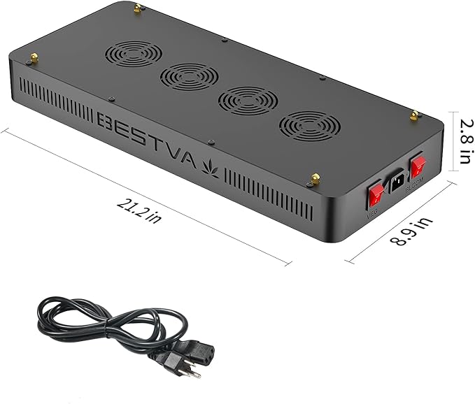 DC Series 2000W LED Grow Light Full Spectrum Dual-Chip Growing Lamp for Hydroponic Indoor Plants Veg and Flower