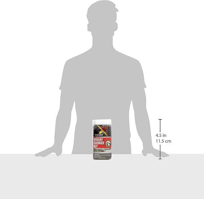 Xcluder Rodent Control Fill Fabric Large DIY Kit with Inspection and Fit Tool Stainless Steel Wool Stops Rats and Mice