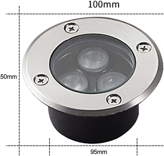 Ultra-Thin Landscape Lights - 3W Waterproof Recessed Spotlights for Garden and Lawn RGB Color Changing IP65 Rated