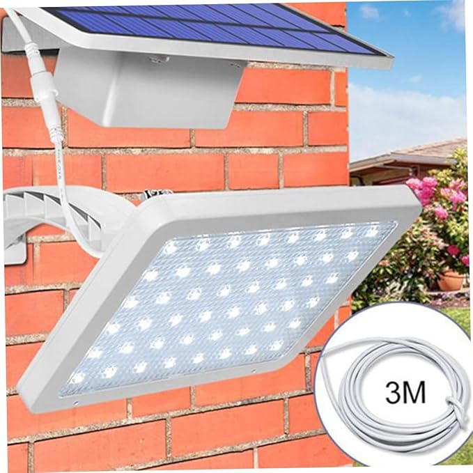 Solar Wall Light for Garden Patio Stairway Practical Split Design for Outdoor Landscape Illumination White