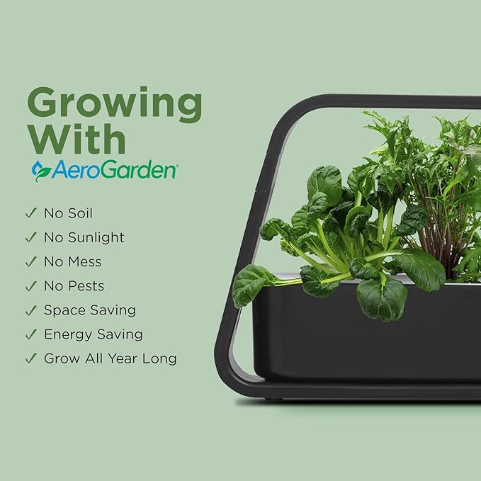 AeroGarden Sprout - Indoor Garden with LED Grow Light Black