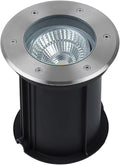 COB Outdoor Recessed LED Spotlight Adjustable Angle IP67 Waterproof In-Ground Wall Wash Lamp for Palm Trees and Stone Walls (12V 15W Warm White Light)