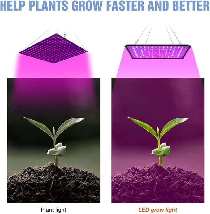 4PCS 1000W LED Professional Planting Grow Lights Equipped with 2835 SMD high Efficiency Chips Simulates Natural Sunlight Full Spectrums to Boost Photosynthesis it Suits greenhouses Fill Plant Lamps