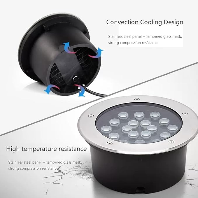 Outdoor Ground Light Recessed Underground Light IP66 Waterproof Garden s for Walkway Driveway Deck Patio Step Spotlight AC85-110V