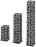3 Piece Gabion Set Galvanized Wire Gabion Raised Bed Gabion Cages Basket Steel Woven Gabion Net for Backyard Garden -AA
