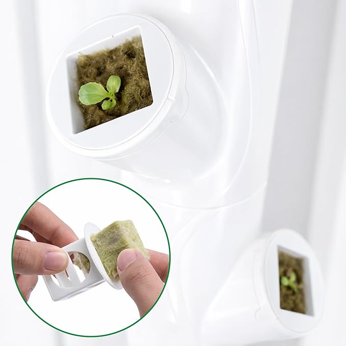 EBaokuup 24 Pcs Grow Cubes for Hydroponic System Grow Cube Hydroponic Cups Compatible with yCube Reusable Hydroponic System Grow Cube for Indoor Graden Supplies