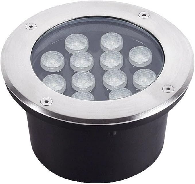 LED Landscape Lights Outdoor In Ground Light IP66 Waterproof AC85-265V Embedded Underground Light for Pathway Deck Step Garden Walkway Buried Lights(Warm White15W)